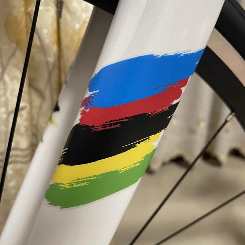 Mountain Biking Colorado - 2 pieces of personalized creative rainbow