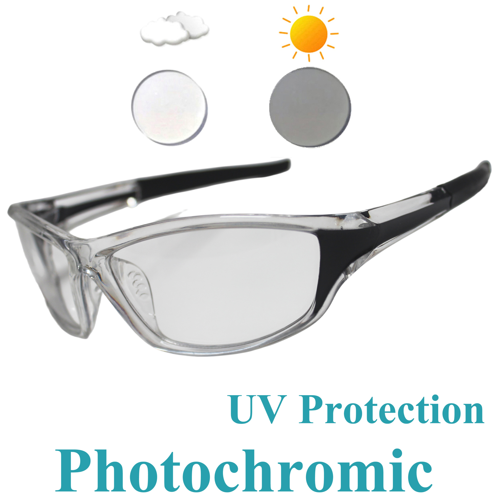 Mountain Biking Glasses - Photochromic Cycling Glasses Bicycle Eyewear Men
