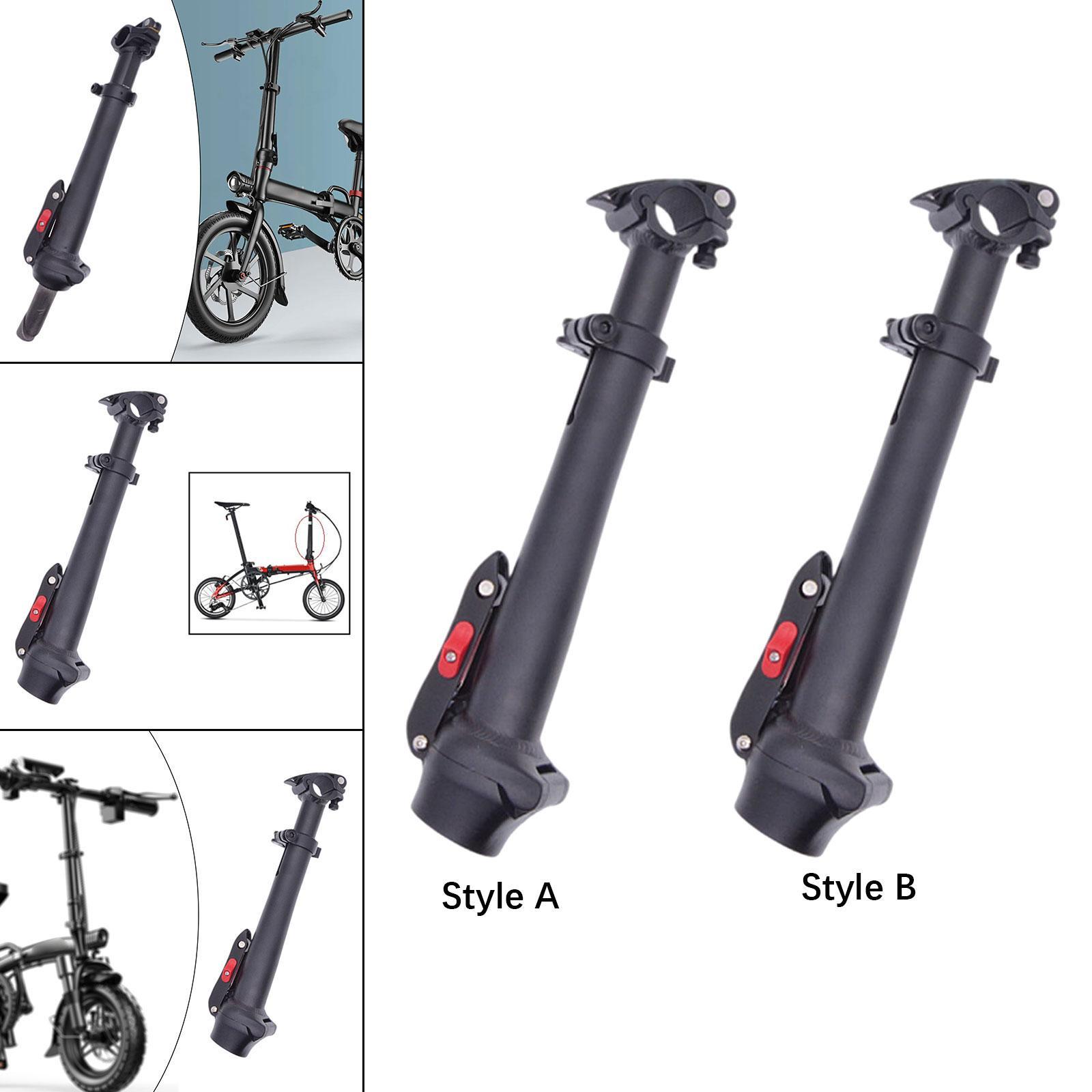 Handlebar Riser Stem - Universal Aluminum Bike Handlebar Stem Folding