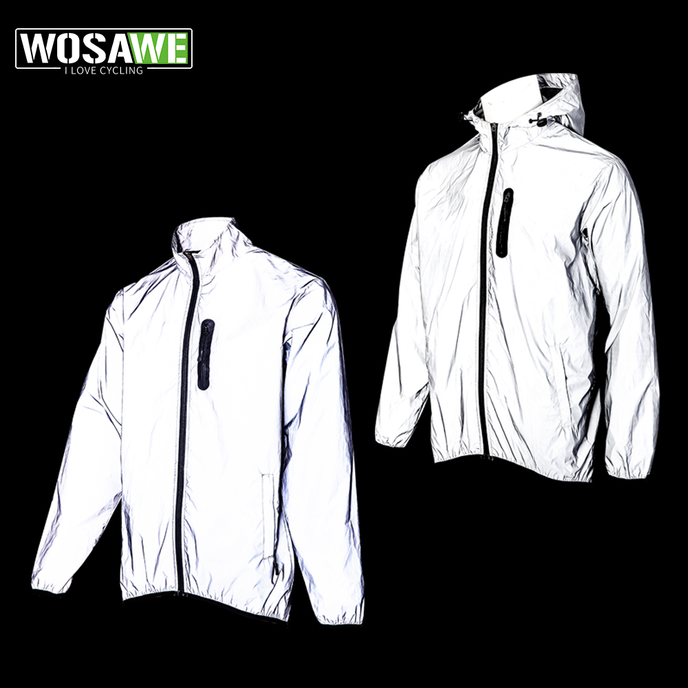 WOSAWE Men's Fully Reflective  - đánh giá và giá Mountain Biking Rain Jacket