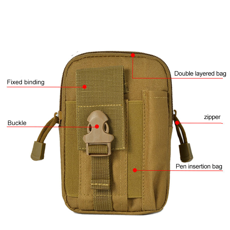 Tactical Molle Pouch Belt Wais - đánh giá và giá Mountain Biking Waist Pack