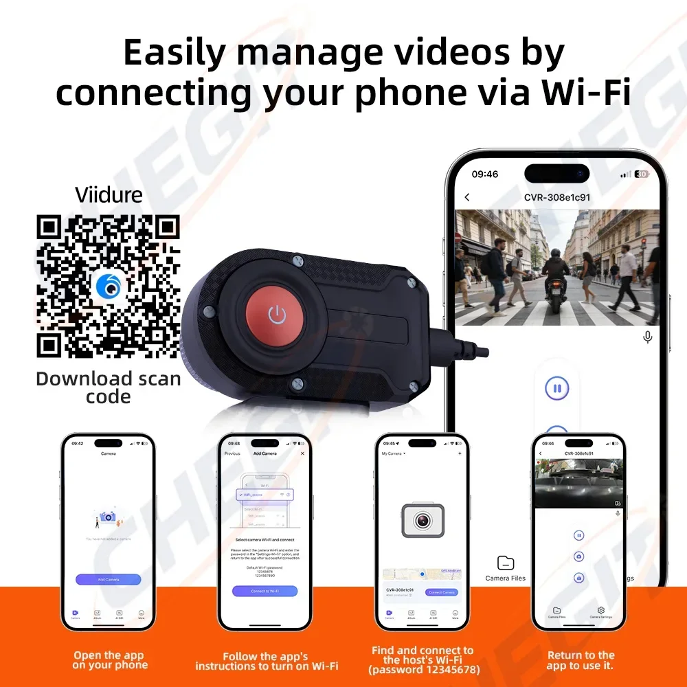 Motorcycle DVR 2K HD WiFi & AP - đánh giá và giá Mountain Biking Images
