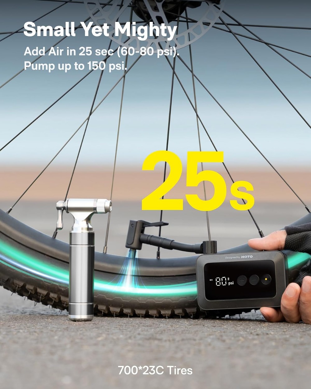 Mini Bike Tire Pump, 25s Fast  - đánh giá và giá Mountain Biking Images