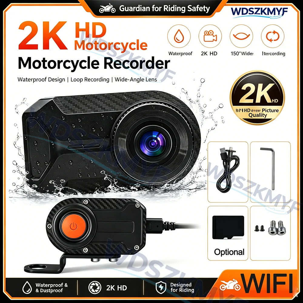 2K HD Motorcycle Dash Cam Blac - đánh giá và giá Mountain Biking Images