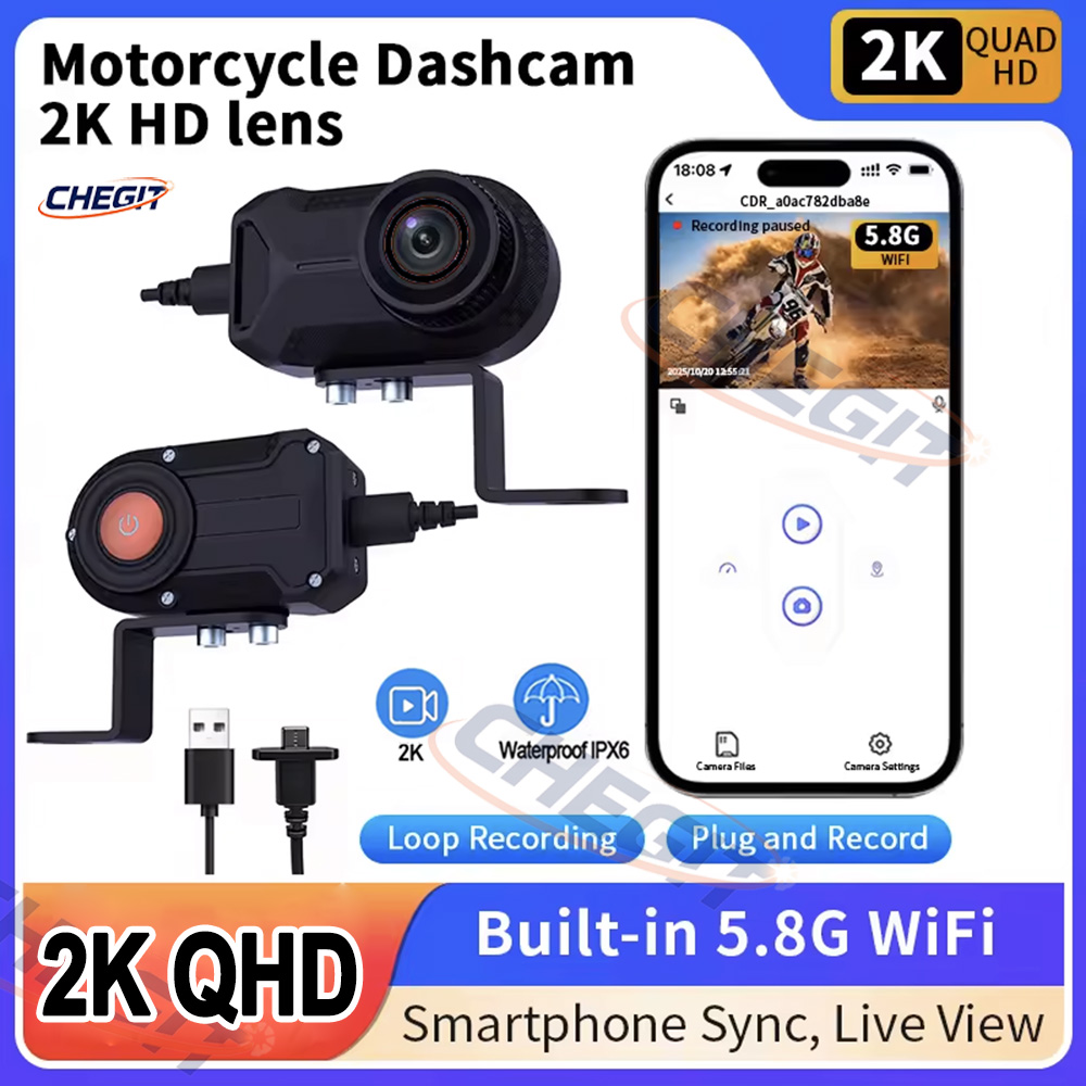Motorcycle DVR 2K HD WiFi With - đánh giá và giá Mountain Biking Images